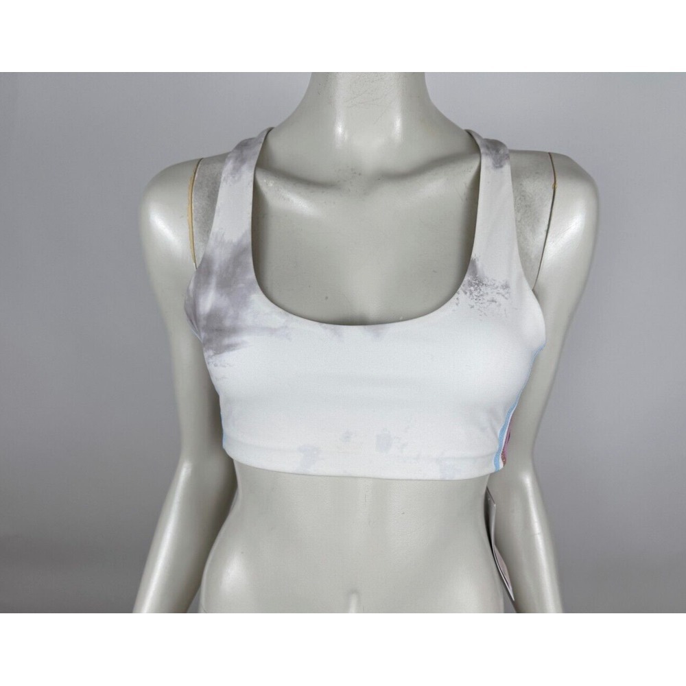 Spiritual Gangster Studio Sports Bra w/ Tape Women L NWT $68 Athletic Gym Run